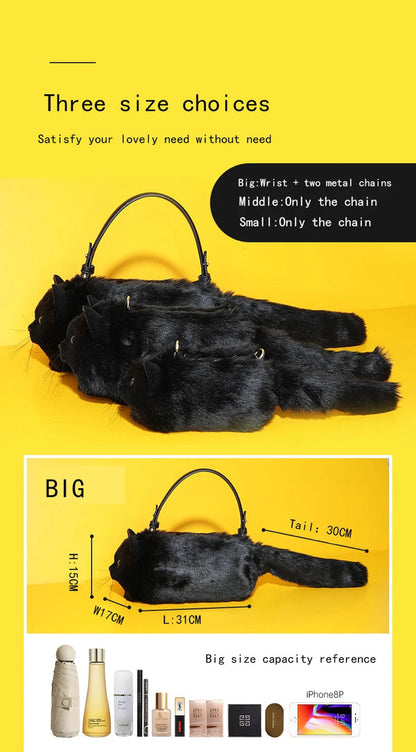 Realistic cat bag