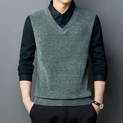 Men's Shirt Sweater 2-piece